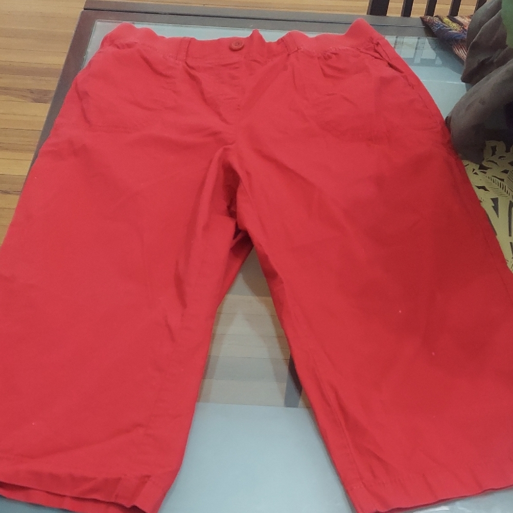 Kim Rogers Red Capris